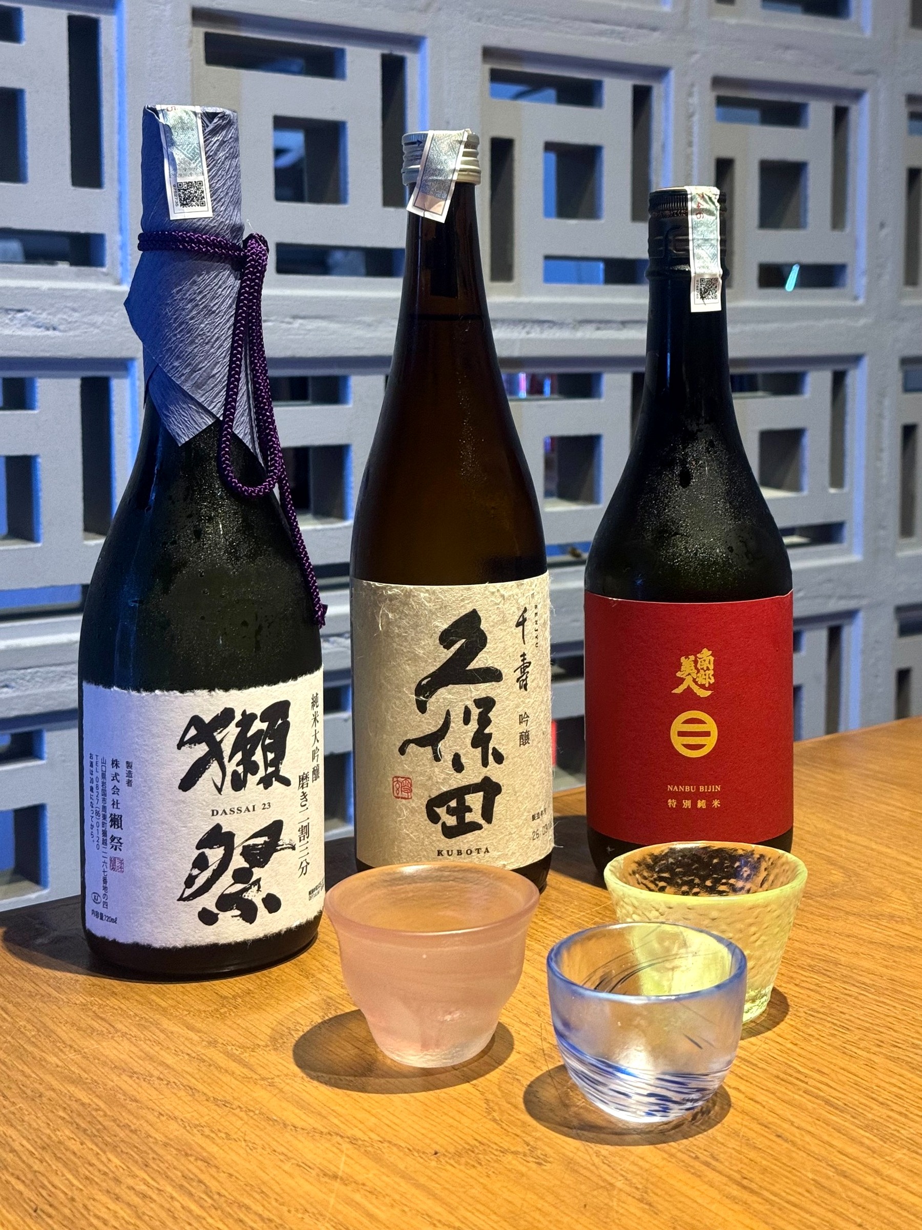 きよ田で提供する厳選日本酒